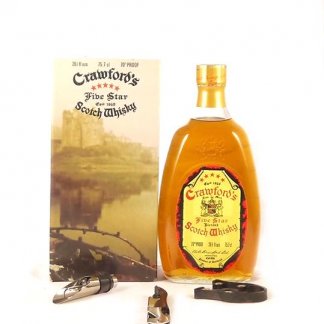 1960's Crawfords Five Star Blended Malt Whisky (1960's bottling) (Original Box)