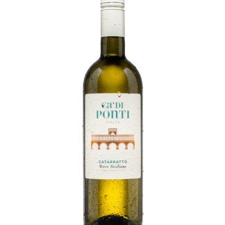 Ca' di Ponti Catarratto, IGT Terre Siciliane - Low Calorie, Low Carb, Keto, Vegan-Friendly White Wine - 1 Bottle