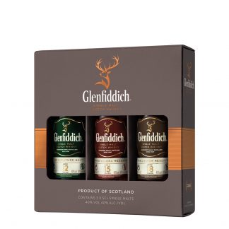 Glenfiddich Single Malt Scotch Whisky Miniature Gift Pack 3 x 50ml