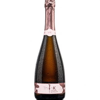 ThinK Pink Sparkling 'Organic & Vegan' - Low Calorie & Carb, Keto Pink Sparkling Wine - 1 Bottle (750ml)