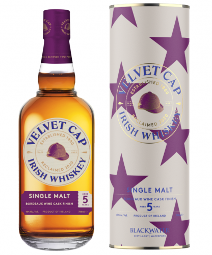 Velvet Cap Single Malt Irish Whiskey Bordeaux Cask Finish 5yr